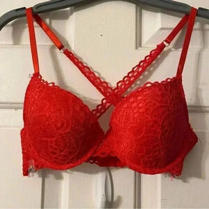 Sexy Red‎ Lace Bra 34B